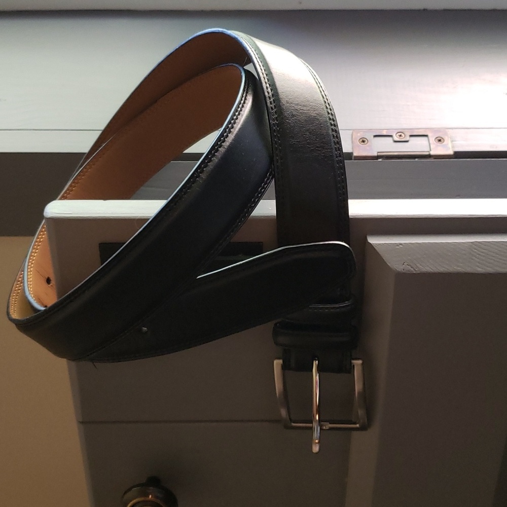 Coated leather belt men's 38